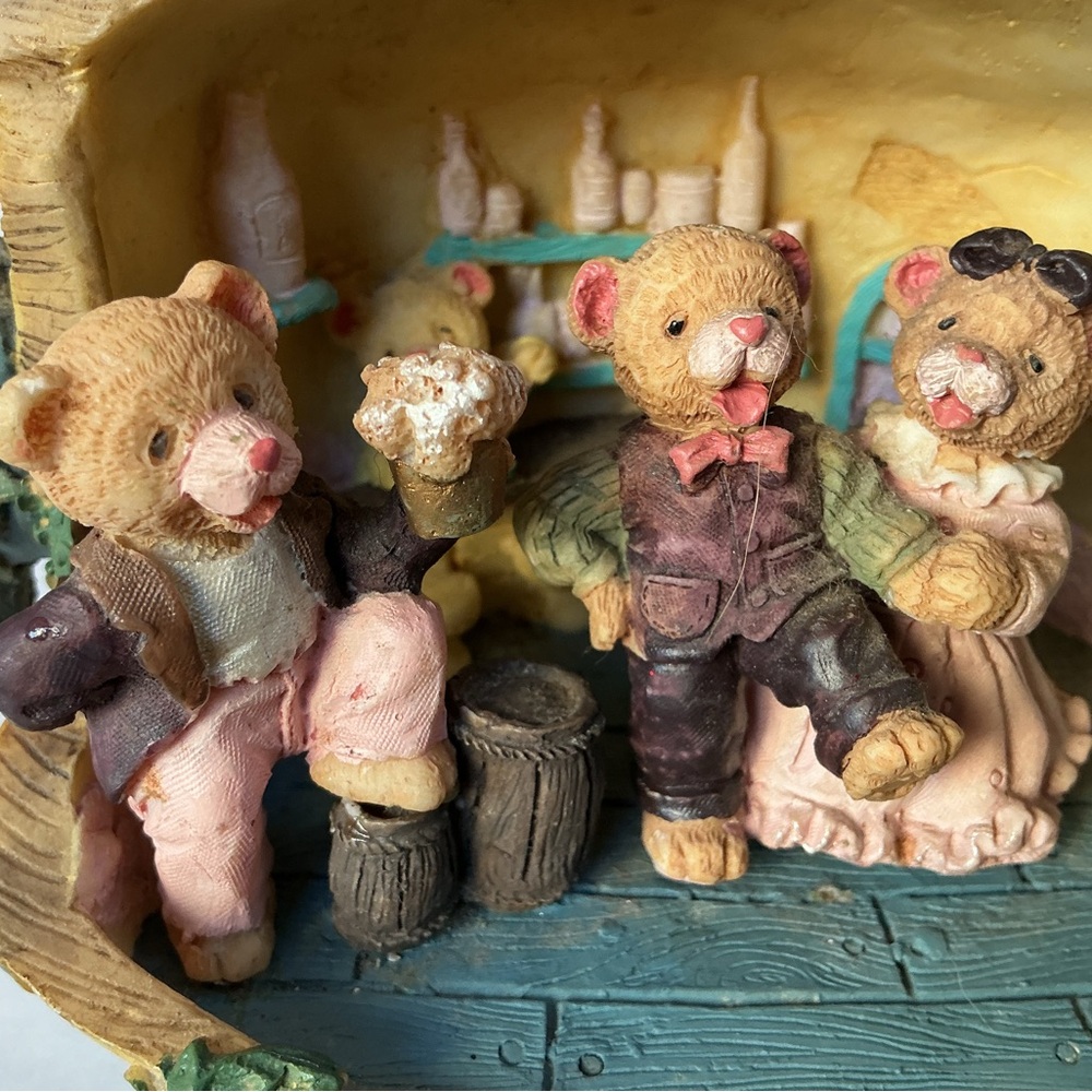 Dancing Bears Music Box, Resin - Picture 2 of 5